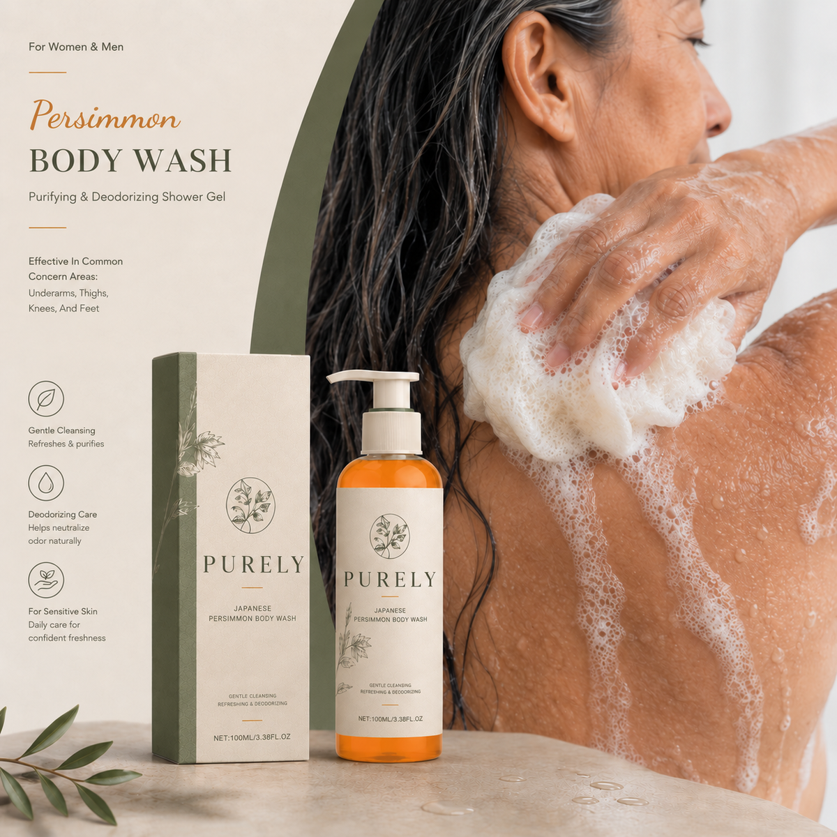 PurelyBloom benefits body wash